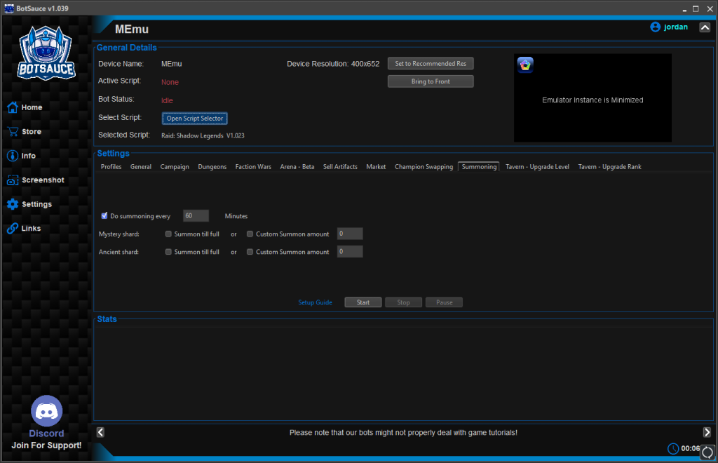 Raid Shadow Legends Bot Settings 4