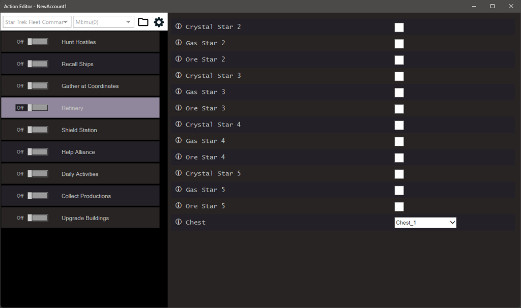 Star Trek Fleet Command Bot Settings 2