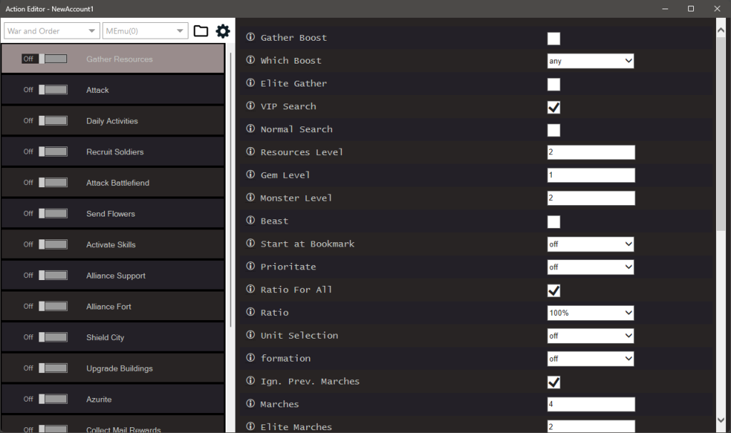 War And Order Bot Settings 3