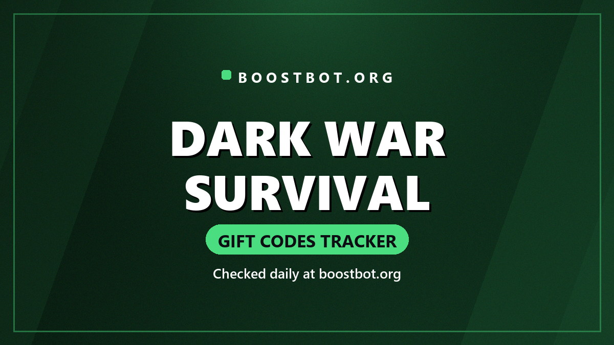 Dark War Survival Gift Codes Tracker