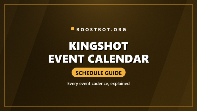 Kingshot Event Calendar Schedule Guide Card