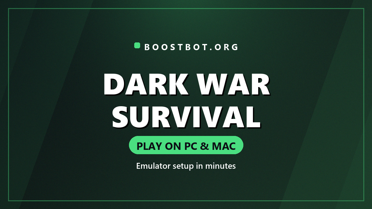 Play Dark War Survival On Pc And Mac
