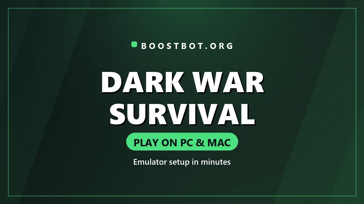 How To Play Dark War On Pc And Mac 1 Play Dark War Survival On Pc And Mac