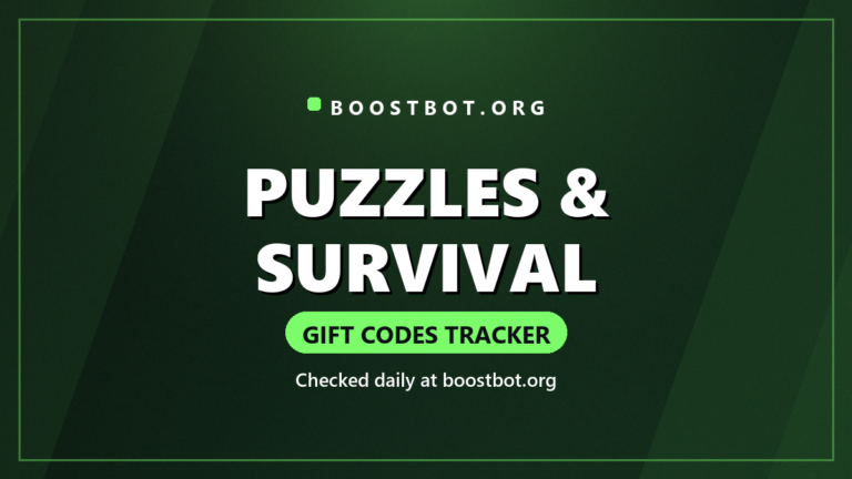 Puzzles &Amp; Survival Gift Codes Tracker - Boostbot