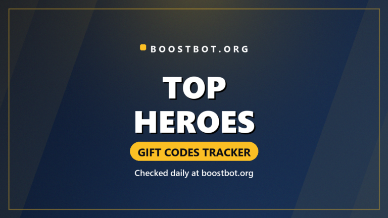 Top Heroes Gift Codes Tracker - Boostbot