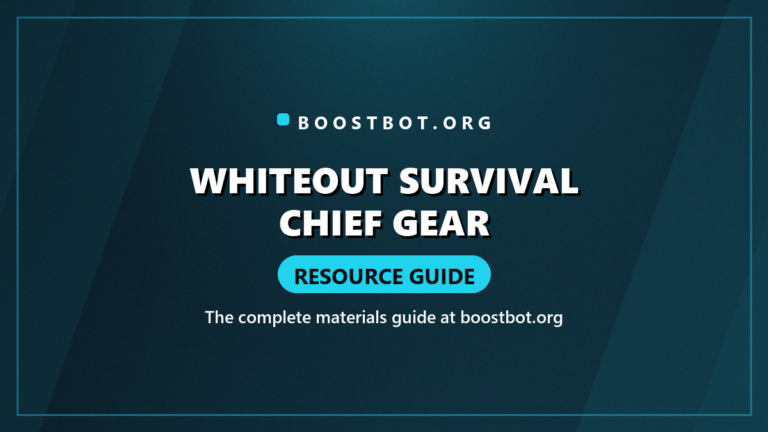 Whiteout Survival Chief Gear Resource Guide Card