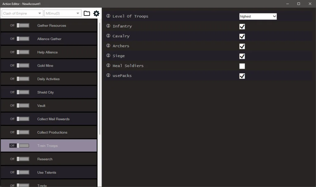 Clash Of Empire Bot 5 Clash Of Empires Bot Settings 2 1024X606 2