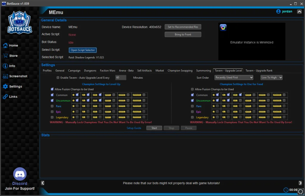 Raid Shadow Legends Bot Settings 5 1024X660 1
