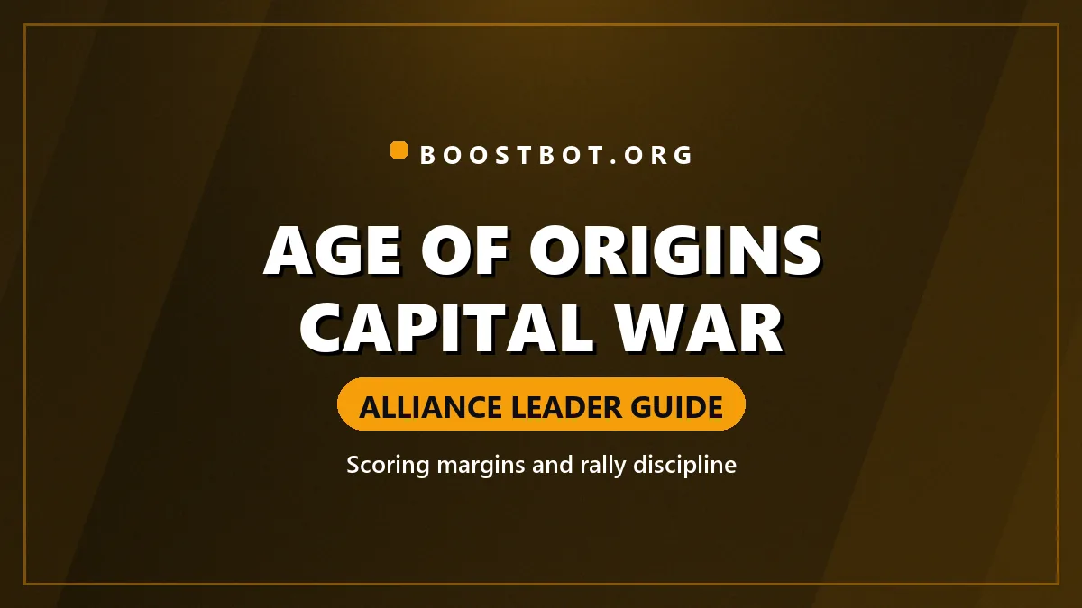 Age Of Origins Capital War Guide