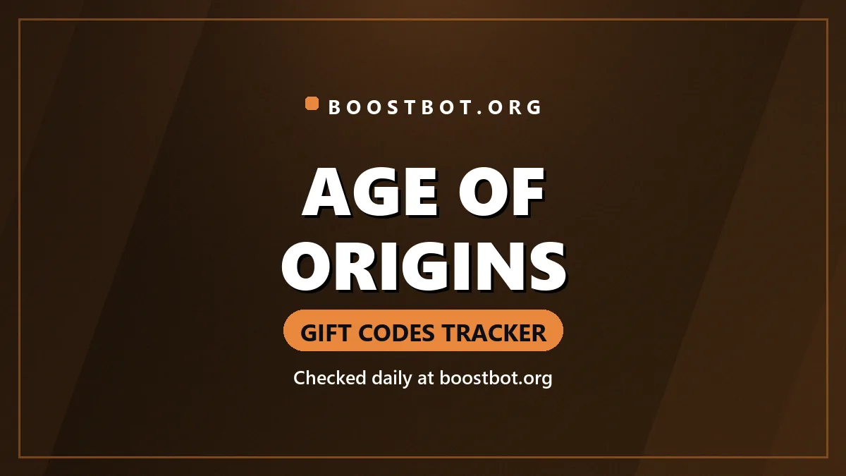 Age Of Origins Gift Codes Tracker