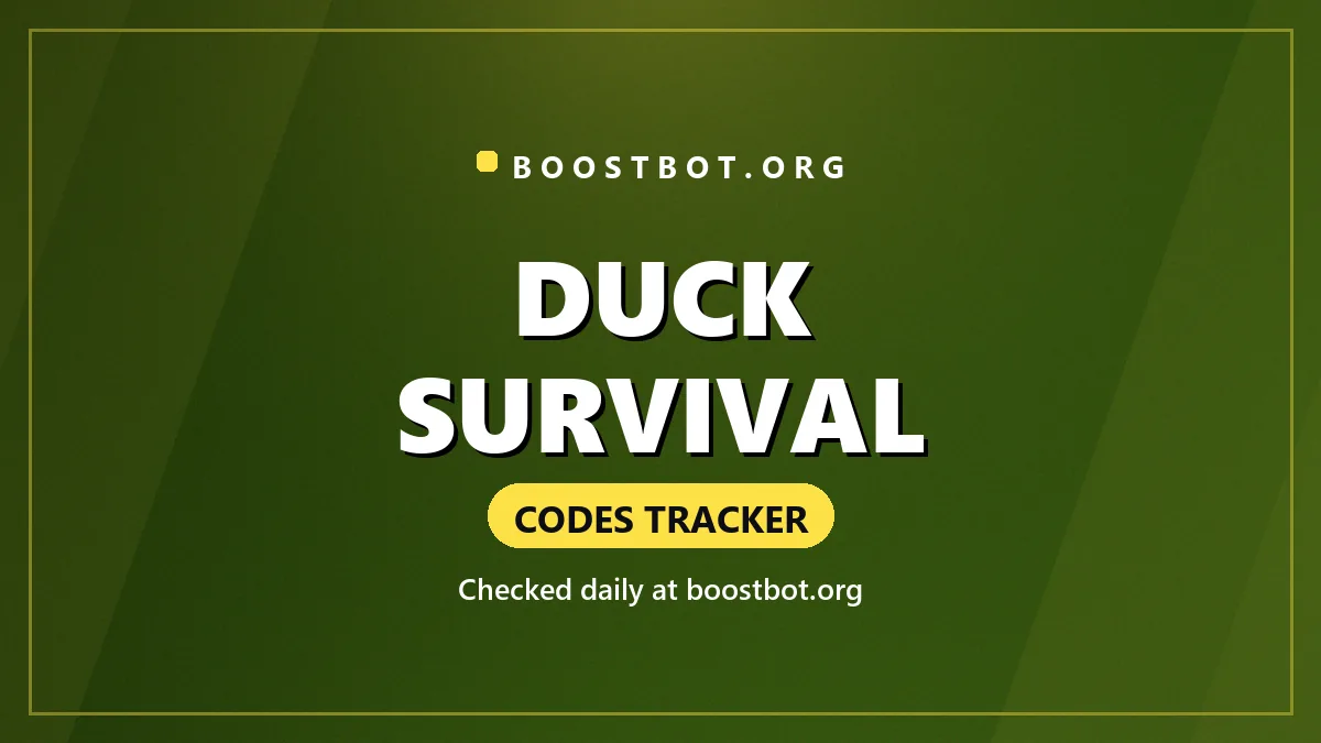 Duck Survival Codes 1 Duck Survival Codes