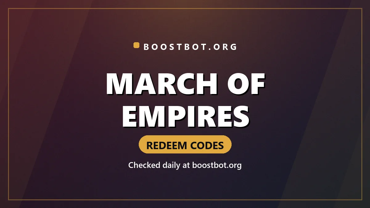 March Of Empires Redeem Codes 1 March Of Empires Redeem Codes Tracker Card