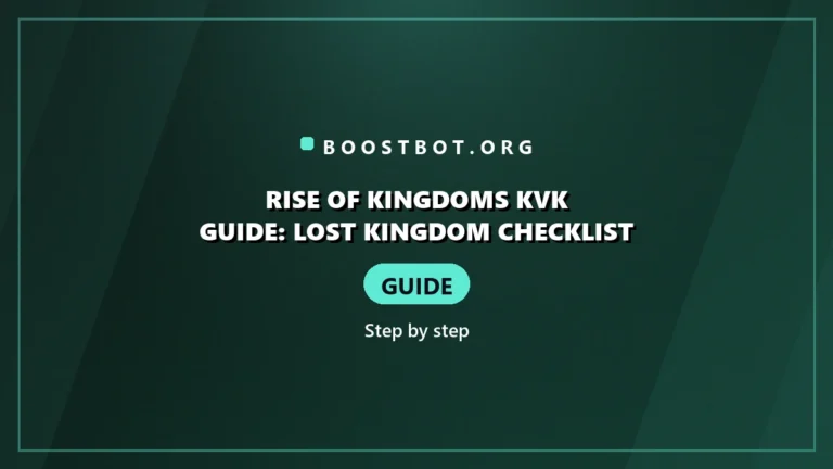 Rise Of Kingdoms Kvk Guide: Lost Kingdom Checklist