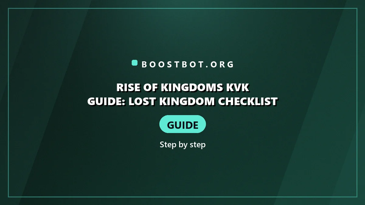 Rise Of Kingdoms Kvk Guide: Lost Kingdom Checklist