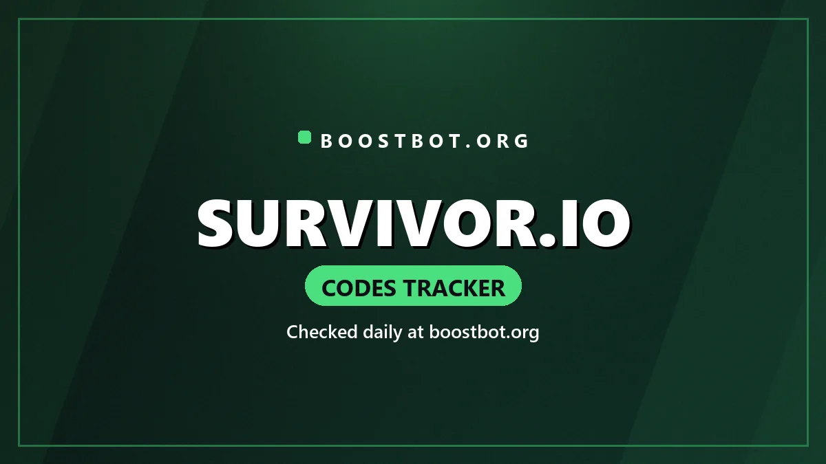 Survivor Io Codes