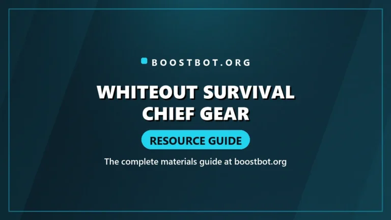 Whiteout Survival Chief Gear Guide: Materials, Costs, And Upgrade Order 7 Whiteout Survival Chief Gear Resource Guide Card